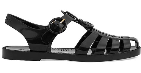 gucci fisherman rubber sandals.